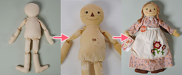 カントリードールの作り方